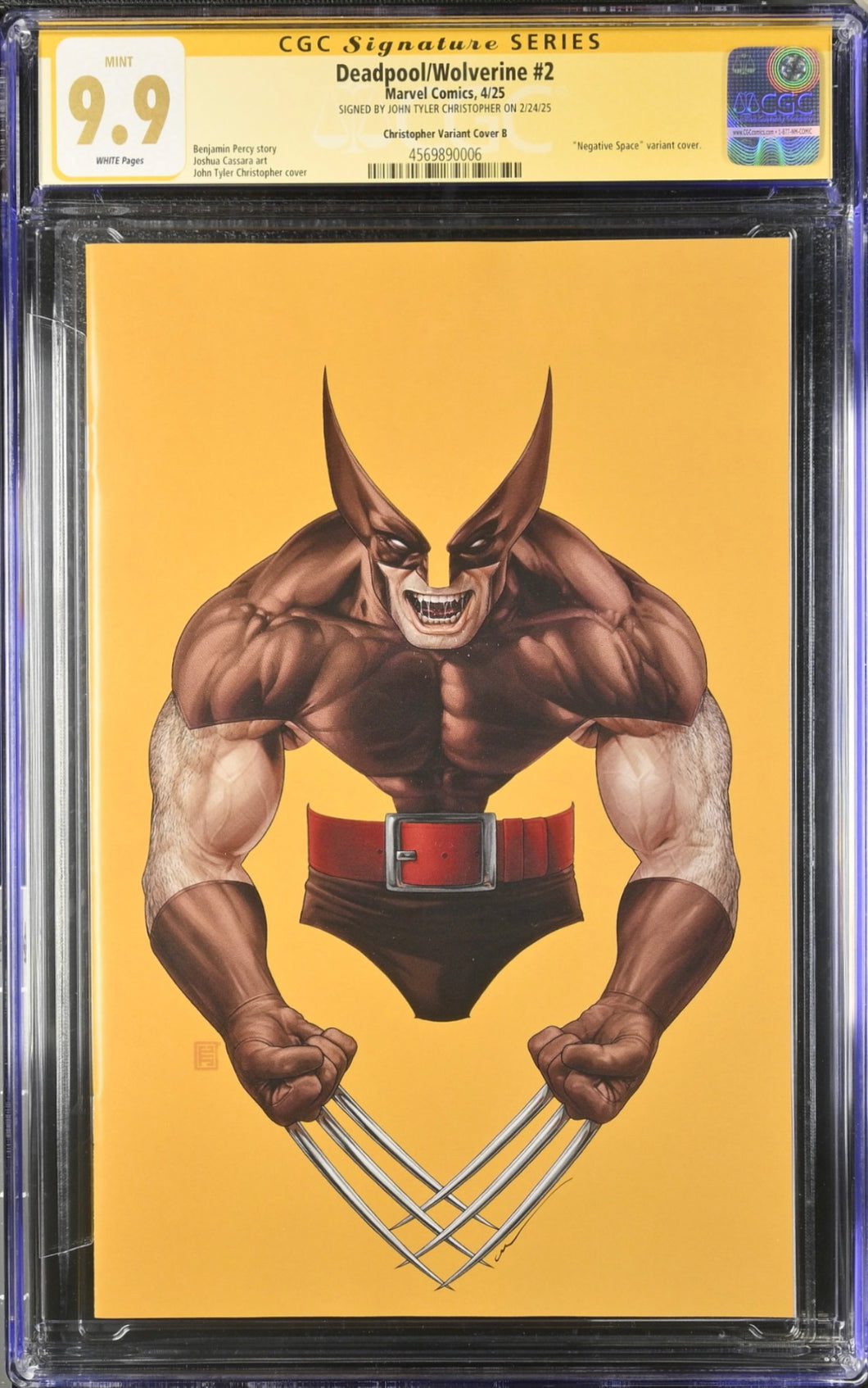 CGC 9.9 SS John Tyler Christopher Deadpool / Wolverine # 2