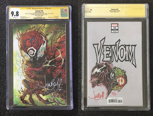 Venom # 25 CGC SS Jonboy Meyers Original Sketch Edition