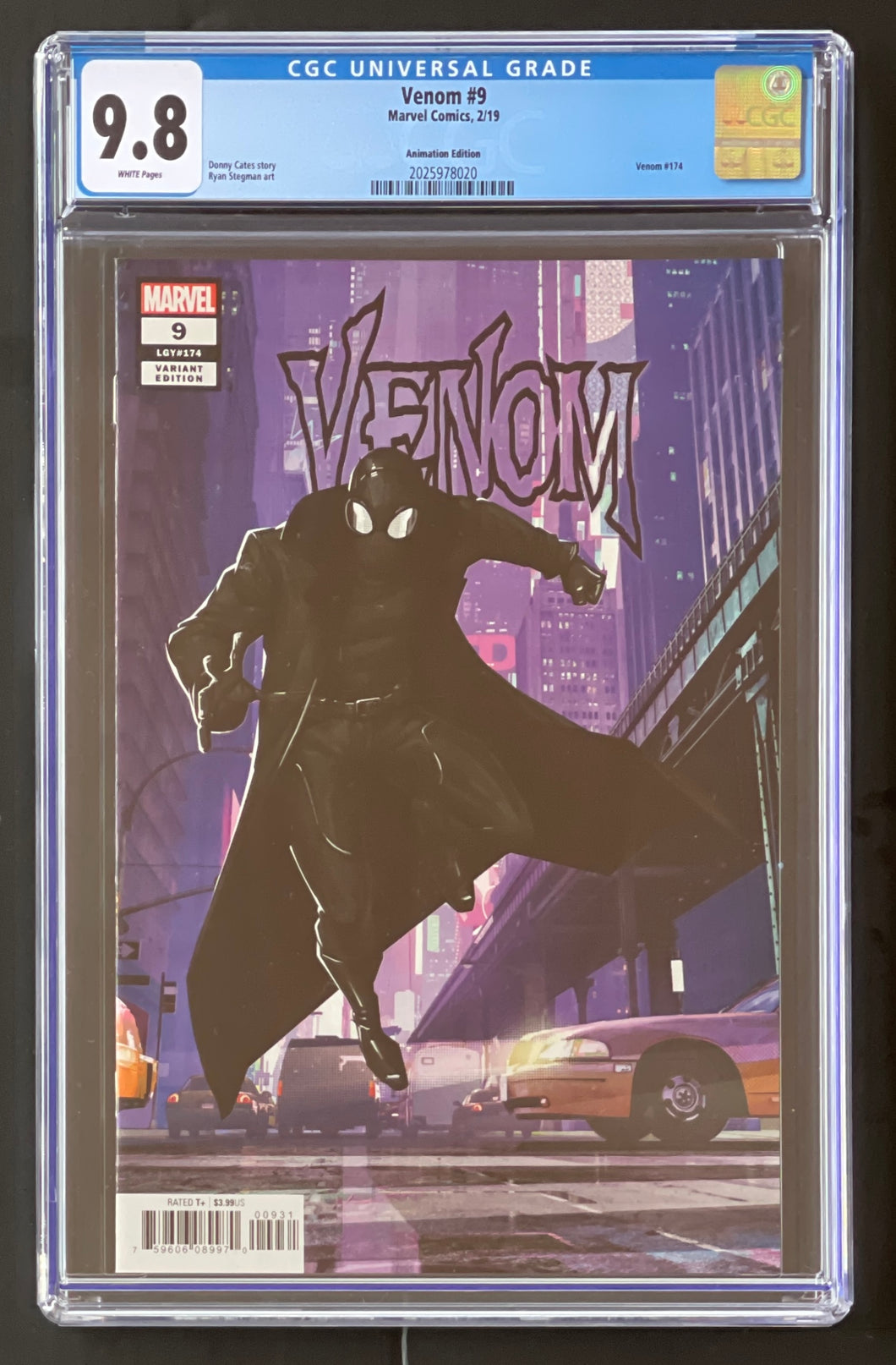 CGC 9.8 Venom #9 Animation 1:10 Variant 1st Appearance Dylan Brock King In Black