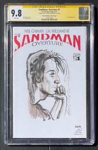 CGC 9.8 SS Dave McKean Sandman Overture # 1 Blank Sketch Cover