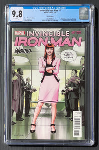 CGC 9.8 Invincible Iron Man # 7 Woman of Marvel Variant